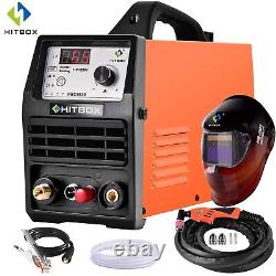 HITBOX 55A 230V HF Plasma Cutter Non-Touch Pilot Arc Air Cutting Machine &Helmet