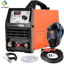 HITBOX 55A HF Pilot Arc Air Plasma Cutter 220V Inverter Cutting Machine & Helmet