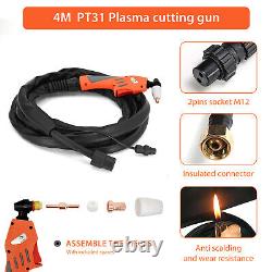 HITBOX 55A HF Pilot Arc Air Plasma Cutter 220V Inverter Cutting Machine & Helmet
