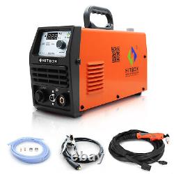 HITBOX 55A HF Pilot Arc Plasma Cutter 220V Inverter Air Cutting Machine & Helmet