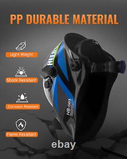 HITBOX 55A HF Pilot Arc Plasma Cutter 220V Inverter Air Cutting Machine & Helmet