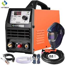 HITBOX 55Amp HF Pilot Arc Air Plasma Cutter 220V 2T/4T Cutting Machine WithHelmet
