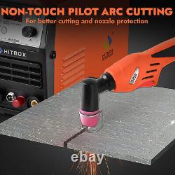 HITBOX 55Amp HF Pilot Arc Air Plasma Cutter 220V 2T/4T Cutting Machine WithHelmet