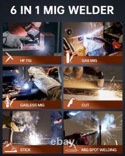 HITBOX 6in1 HF TIG/CUT/MMA/MIG Welding Machine Aluminium 200A 240V Plasma Cutter