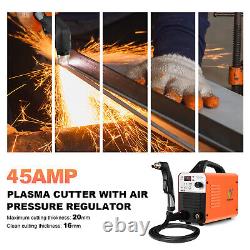 HITBOX Air Plasma Cutter 220V Non-HF Contact Pilot Arc Cutting -Machine 14mm 45A