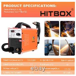 HITBOX Air Plasma Cutter 220V Non-HF Contact Pilot Arc Cutting -Machine 14mm 45A