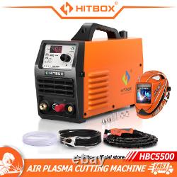 HITBOX Air Plasma Cutter 55Amp 220V HF Non-Touch Pilot Arc Cutting Machine 2T/4T
