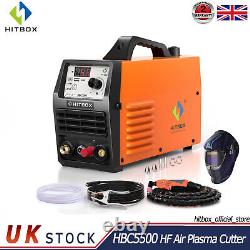 HITBOX Air Plasma Cutter HF Clean Cut Pilot Arc Plasma Cutting Machine & Helmet