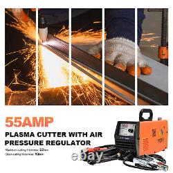 HITBOX HF Air Plasma Cutter Non-Touch Pilot Arc 220V 55A Cutting Machine Helmet