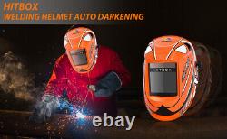HITBOX HF Air Plasma Cutter Non-Touch Pilot Arc 220V 55A Cutting Machine Helmet