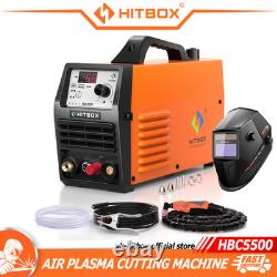 HITBOX HF Air Plasma Cutting Machine 55Amp 220V Pilot Clean Cutter UK Plug 2T/4T