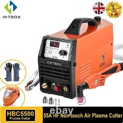 HITBOX UK Air Plasma Cutter 55A 240V HF Non-Touch Pilot Arc Cutting Machine 2T4T