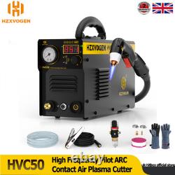 HZXVOGEN 50Amp Air Plasma Cutter Contact Touch Arc IGBT 2T/4T Cutting Machine UK