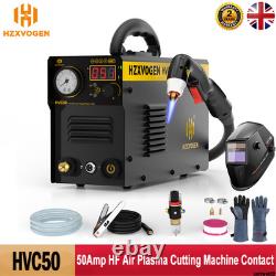 HZXVOGEN Plasma Cutter 50A 220V Inverter IGBT HF Touch Air Cutting Machine 2T/4T