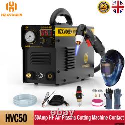 HZXVOGEN Plasma Cutter 50Amp Inverter IGBT HF Touch Air Cutting Machine 2T/4T