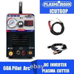 ICUT60 IGBT Pilot Arc Air Plasma Cutter Machine 60A 230V & WSD60P -CNC 230V