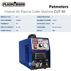 IGBT50A Plasma Cutter Machine HF Start DC Inverter 1-14mm Clean Cutting 110/220V