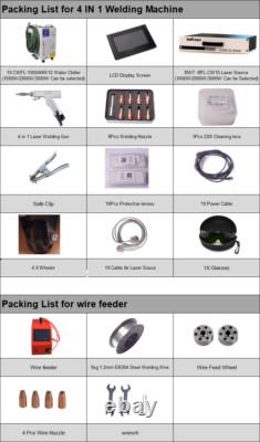 KPL 1500W Laser Welder 4 in 1 Laser Welding Cutting Cleaning Auto Wire Feeder UK