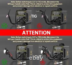 MIG/TIG/MMA/CUT 6IN1 Welding Machine 220V MIG Gas/Gasless Aluminum Plasma Cutter