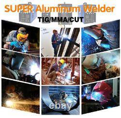 NEW ALUMINIUM Welder Machine Plasma Cutter IGBT 200A AC/DC PULSE TIG/MMA WIeding