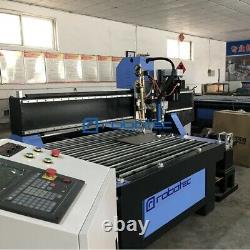New 15001500mm Plasma Metal Cutting Machine Table, CNC Cutter With Rotary Pipe