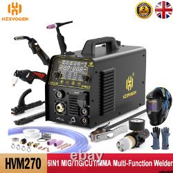 New HVM270 6IN1 MIG/TIG/CUT/ARC Welding Machine Aluminum 250A IGBT Plasma Cutter