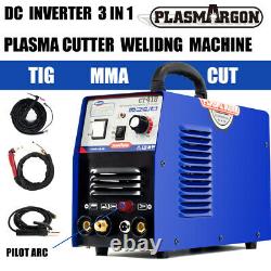 Non-Touch Pilot Arc Plasma Cutter/Tig/Stick Welder 3 in 1 Combo Welding Machine