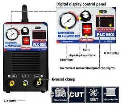 PLC55 IGBT Air Plasma Cutter 50Amp DC Inverter 110V /220V HF Cutting Machine
