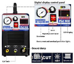 PLC55 Inverter Air Plasma Cutter 55Amp IGBT 230V Cutting Machine Cut 12mm