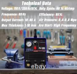 PLC65Pro 220V 65A Plasma Cutter Machine Pilot Arc IGBT DC Inverter British plug