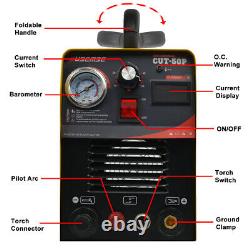 Pilot Arc Plasma Cutter 50Amp Cutting Machine 110/230V Dual Voltage CUT-50P