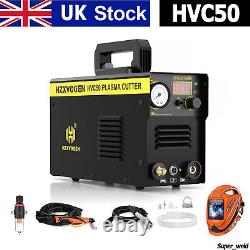 Plasma Cutter 230V Contact Touch Arc Clean IGBT Cutting Machine & Helmet 50A UK