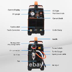 Plasma Cutter, 45Amps Plasma Cutting Machine, 110/220V Dual Voltage Metal Cutter