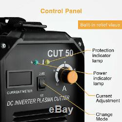 Plasma Cutter CUT50 Digital Inverter 220V Dual Voltage Cut Machine Orange