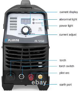 Plasma Cutter Machine Pilot Arc 50 AMP 110/220V FL550D Non Touch 1/2'' Clean Cut