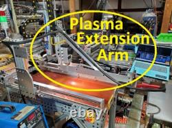 Plasma and Router ON 1 MACHINE 1 CNC 2 tables NEw Plasma Extension Arm best buy
