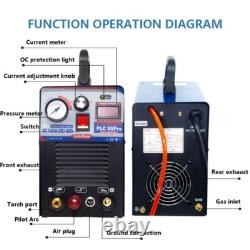 Plasma cutting machine 55-amp with 230-volt dual-voltage DC inverter cutting mac