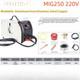 Portable Arc Welder Mig 250 Welder Pulse Welder Plasma Cutter