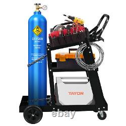 Portable Welding Plasma Cutter Machine Stand with Wheels Black