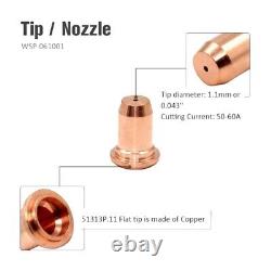 Spare Parts for PT 60 IPT 60 Torch Plasma Cutting Machine Consumable Kit 45pcs