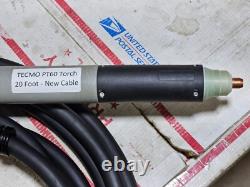 TECMO PTM 60 CNC PLASMA TORCH 20' New UPDATED 80A Cable Lightly Used Head