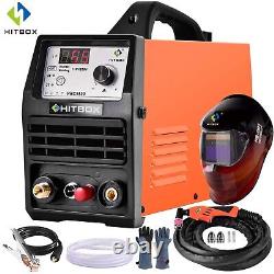 UK 220V Air Plasma Cutter Non-Touch Pilot Arc HF Plasma Cutting Machine & Helmet