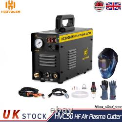 UK Air Plasma Cutter 220V 50Amp IGBT Contact Touch Arc Cutting Machine Helmet