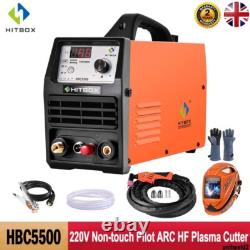 UK Air Plasma Cutter 55Amp 230V DC HF Non-Touch Pilot Arc Cutting Machine 2T/4T