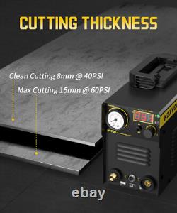 UK HF Air Plasma Cutter 220V 50A IGBT Contact Touch Arc Cutting Machine 30-60psi