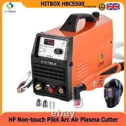 UK HITBOX 220V 55Amp Plasma Cutter HF Non-Touch Pilot Arc Plasma Cutting Machine