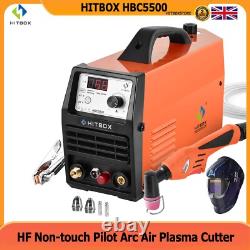 UK HITBOX 230V 55Amp Plasma Cutter HF Non-Touch Pilot Arc Plasma Cutting Machine