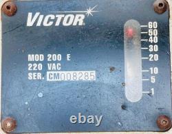 Victor MOD 200E Portable Track Cutting Machine 220 VAC #4