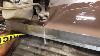 Water Jet Cutting Through 3 Inch Thick Aluminum Metal 4 X 6