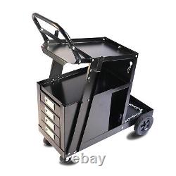 Welder Cart with Safety Chain, MIG TIG ARC Plasma Cutter Machine- 29x11.5x28.9in